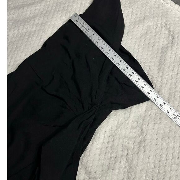 Victoria Victoria Beckham One Shoulder Dress Women's 4 Black Short Sheath - Picture 11 of 15